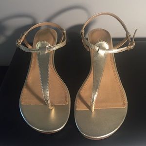 Gold Sandal Wedges